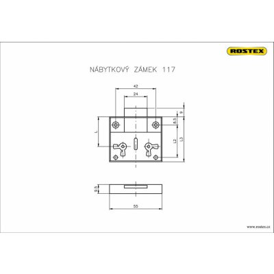 Rostex Zámek nábytkový 117/40 – Hledejceny.cz