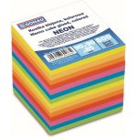 Donau Poznámkový papír, lepený, mix neonových barev 90 x 90 mm – Zboží Živě