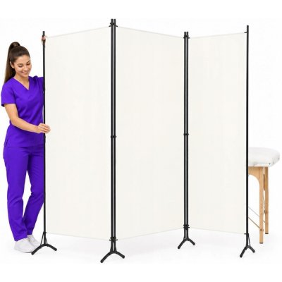 VidaXL 3panelová Paraván bílá 260 x 180 cm – Sleviste.cz