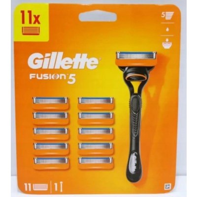 Gillette Fusion5 holicí strojek s jednou hlavicí 1 ks + náhradní hlavice 10 ks dárková sada