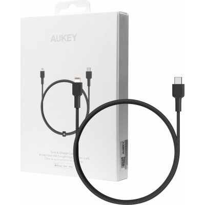 Aukey CB-CL1 Braided Nylon MFi USB-C to Lightning, 1m