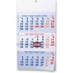 Nástěnný Tříměsíční modrý 2026 – Sleviste.cz