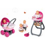 Smoby zlatá 32 cm Baby Nurse + jídelní židlička + kočárek pro panenku Zlatá edice hluboký 220100-6 – Zboží Mobilmania