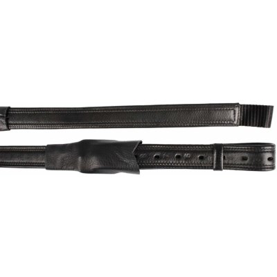 KenTaur Třmenové řemeny kožené s nylonem černé 130 cm – Zboží Dáma