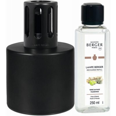 Maison Berger Paris sada katalytická lampa Illusion černá a náplň Wilderness Divočina 250 ml – Zboží Dáma