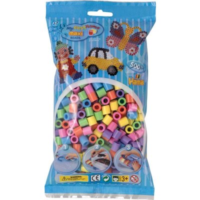 HAMA zažehlovací korálky MAXI - MIX pastelových barev 500 ks – Zboží Dáma