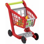 Écoiffier nákupní vozík s potravinami 100% Chef 1225-Z červeno-stříbrný