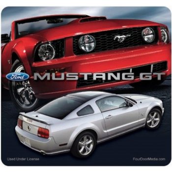 ROADMICE Mouse Pad - Mustang (Red/Silver)