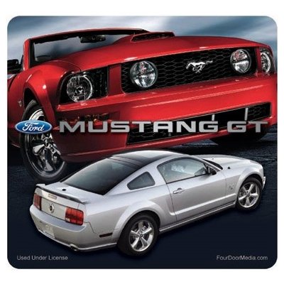 ROADMICE Mouse Pad - Mustang (Red/Silver)