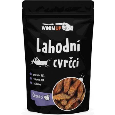 WormUP Lahodní Cvrčci Česnek 20 g – Hledejceny.cz