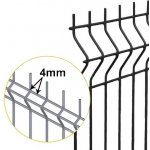 Plotový panel 3D OPTIMAL 4/4, antracit Výška: 1730mm – Zbozi.Blesk.cz