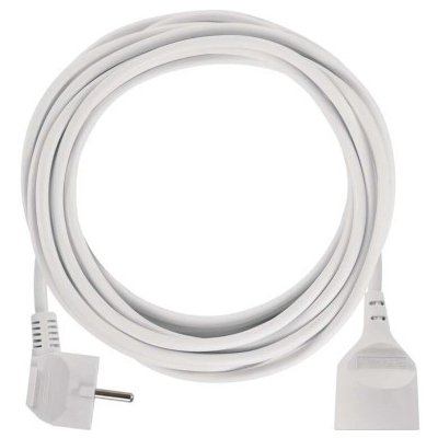 Emos P0115 Prodlužovací kabel spojka 5m, bílý – Zboží Mobilmania