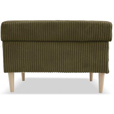 FRONTI Taburet ZANE s úložným prostorem - manšestr - olivový – Sleviste.cz