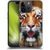 Pouzdro a kryt na mobilní telefon Apple Pouzdro Head Case Apple iPhone 15 Pro Max TVÁŘ TYGR