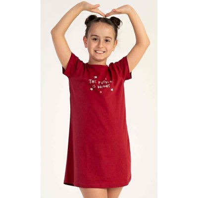 Dětská noční košile Hvězdičky vínová – Zboží Mobilmania