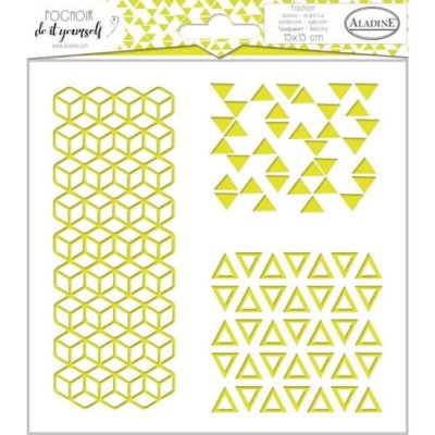 Aladine Šablona 15x15 cm geometrie trio – Zboží Dáma