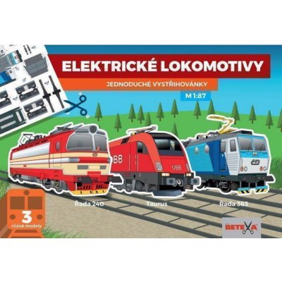 Betexa zásilková služba Elektrické lokomotivy Jednoduché vystřihovánky – Zboží Dáma