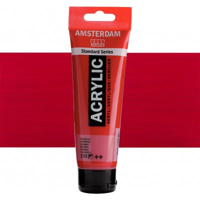 Amsterdam Standard akrylová barva 120 ml 318 Carmine – Zboží Dáma