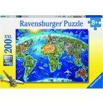 Ravensburger Velká mapa světa 200 dílků – Hledejceny.cz