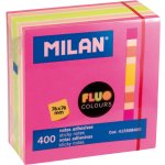 Milan Blok lep MILAN Fluo colours 76 x 76 mm 400 l. - růžové 451975 – Hledejceny.cz