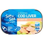 Sun & Sea Uzená tresčí játra ve vlastním oleji 120 g – Zbozi.Blesk.cz