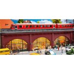 Faller H0 Nadzemní dráha, arkády s obchody a dekoracemi S-Bahn 120571 – Hledejceny.cz