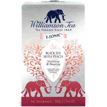 Williamson Tea černý čaj s broskví 50 sáčků 100 g