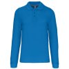 Pánská Košile Pánská polokošile s dlouhými rukávy Combed tropická modrá