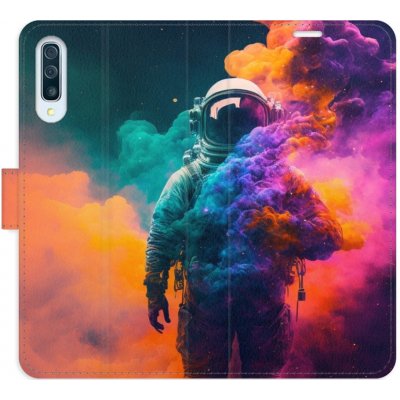 Pouzdro iSaprio Flip s kapsičkami na karty - Astronaut in Colours 02 Samsung Galaxy A50 – Zbozi.Blesk.cz