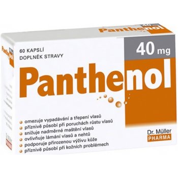 Dr. Müller Panthenol 40 mg 60 kapslí od 119 Kč - Heureka.cz