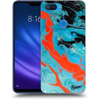 Pouzdro Picasee silikonové Xiaomi Mi 8 Lite - Blue Magma černé – Zbozi.Blesk.cz