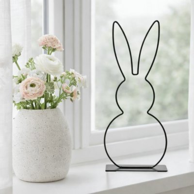 Deejada.cz Kovový zajíc Coney 50 cm L – Zboží Dáma