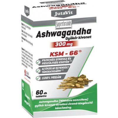 JutaVit Ashwagandha root extract 300 mg 60 tablet – Hledejceny.cz
