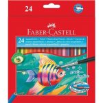 Faber-Castell 1442 akvarelové 24 ks + štětec – Hledejceny.cz