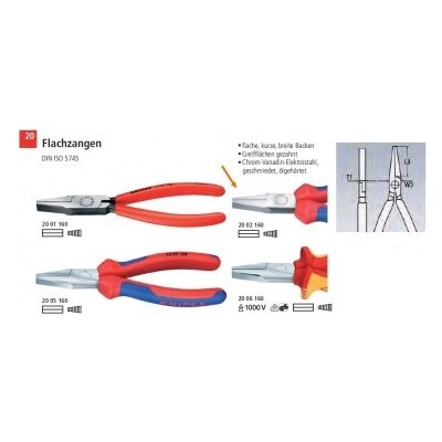 Ploché kleště 140mm KNIPEX 2002140 2002140 – Zboží Mobilmania