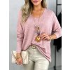 Dámský svetr a pulovr Fashionweek dámská tunika svetrová halenka s přívěskem It-Asteria Růžovy