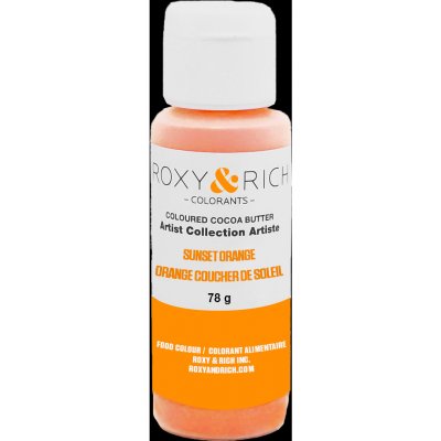 Roxy and Rich Kakaové máslo barevné sunset orange 78 g – Zboží Dáma