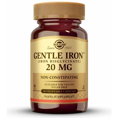 Solgar Minerals Jemné železo bisglycinát železa 20 mg zeleninové 90 kapslí – Hledejceny.cz