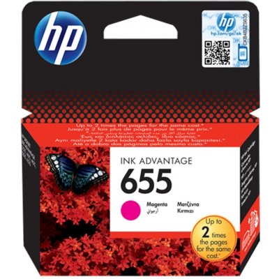 HP 655 originální inkoustová kazeta purpurová CZ111AE – Zboží Živě