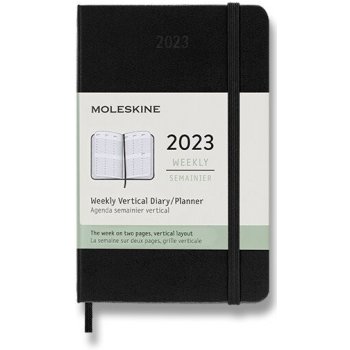 Moleskine A5 týdenní 2023 černý