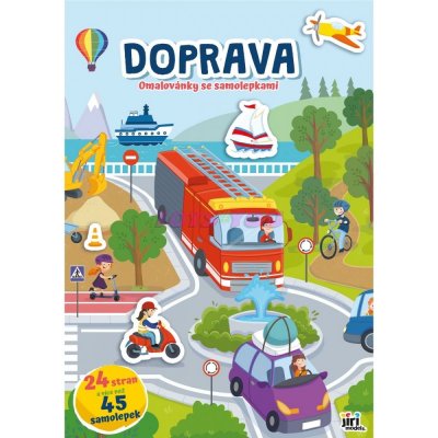 Jiri Models a.s. Omalovánky se samolepkami Doprava – Zboží Mobilmania