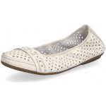 Rieker 41430-60 dámské kožené baleríny béžové – Sleviste.cz