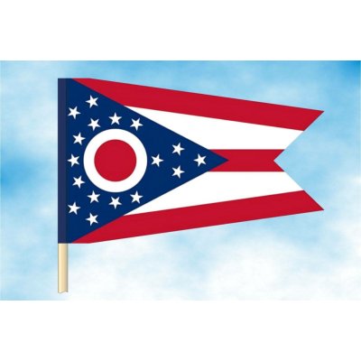LIBEA, s.r.o. Ohio vlajka Rozměr: 150×225 cm, Uchycení: Návlek na žerď – Hledejceny.cz