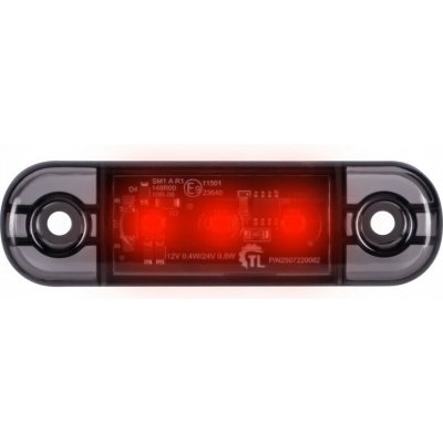 KMR LED poziční světlo červené 84x24x11mm 3LED 12/24V ECE R10 R148 | Zboží Auto