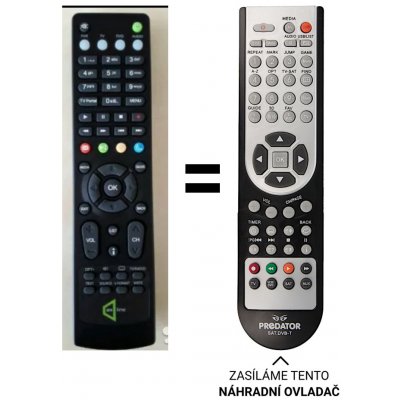 Dálkový ovladač Predátor Humax IR HD5100s RM-E06 – Zboží Živě