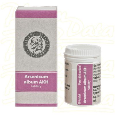 Radim Bakeš Galenická laboratoř Ostrava AKH Arsenicum album 60 tablet – Hledejceny.cz
