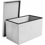 Ruhhy 25994 Taburet skládací látkový, 80 kg, 60 x 30 x 30 cm, světle šedá – Zboží Dáma