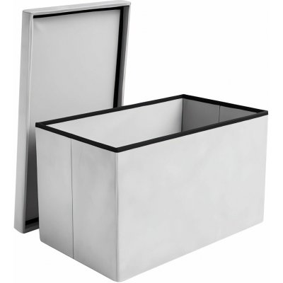 Ruhhy 25994 Taburet skládací látkový, 80 kg, 60 x 30 x 30 cm, světle šedá – Zboží Dáma