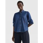 Tommy Hilfiger dámská modrá džínová košile WW0WW36372 – Sleviste.cz