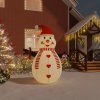 Vánoční osvětlení zahrada-XL Nafukovací sněhulák s LED diodami 250 cm